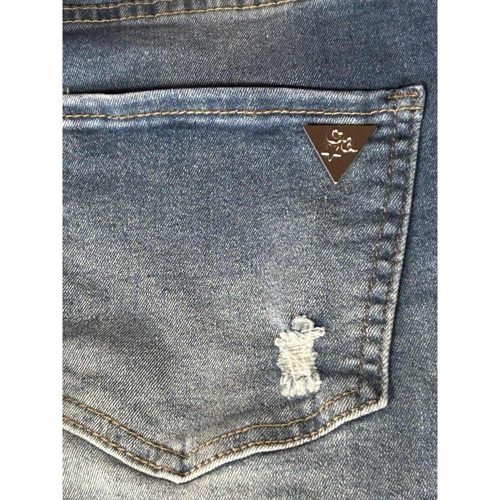 Celebrity Ace Jeans Size 13 Flare Distressed 5-Pocket Denim Bottom Cut 13/27 - Picture 3 of 11